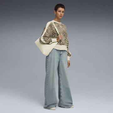 Sweat-shirt 'T7 Leo Luxe' PUMA en blanc