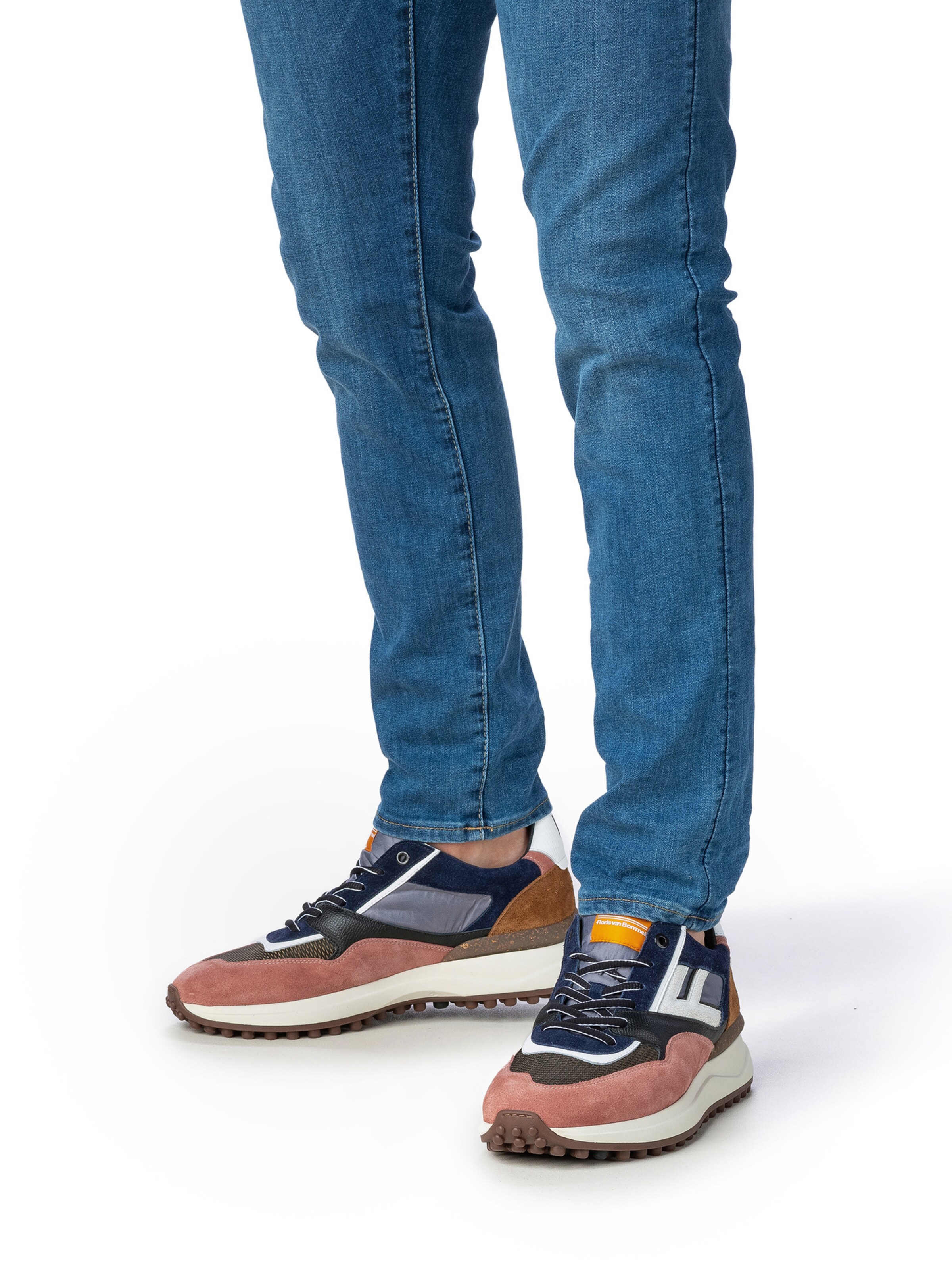 Baskets basses 'Noppi' Floris van Bommel en marron