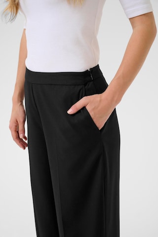 Wide Leg Pantalon à plis 'KAVindy' Kaffe en noir