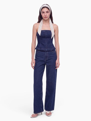 Haut hzl the label en bleu