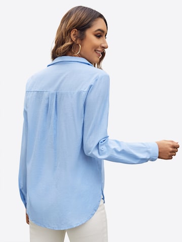 Chemisier Imily Bela en bleu : derrière