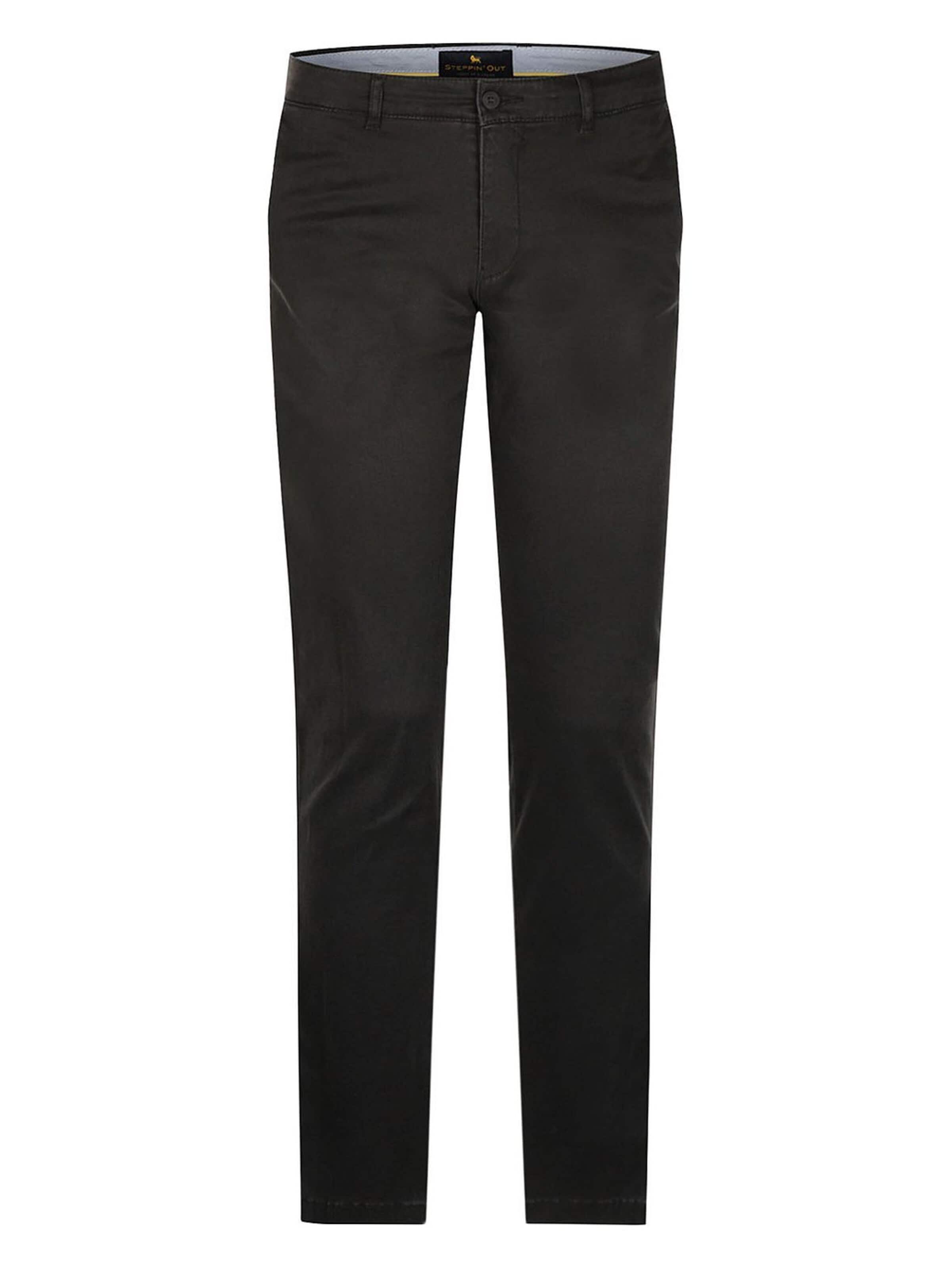 Coupe slim Pantalon chino Steppin' out en gris : devant