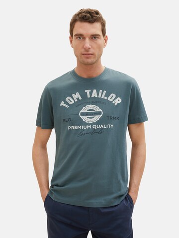 T-Shirt TOM TAILOR en bleu : devant