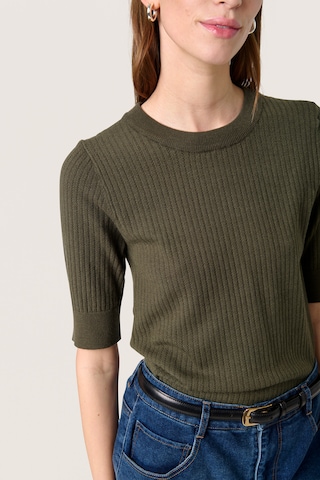SOAKED IN LUXURY Pullover 'Spina' i grøn