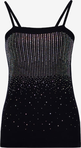 Haut usha BLACK LABEL en noir : devant
