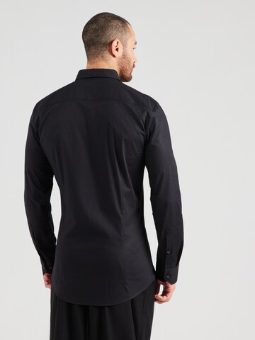 HUGO Kitsas lõige Triiksärk 'Elisha', värv must