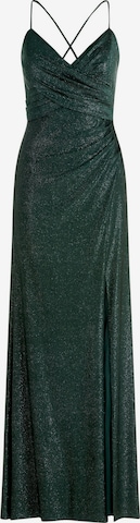 Vera Mont Abendkleid im Glitzer-Look in Grün: Vorderseite