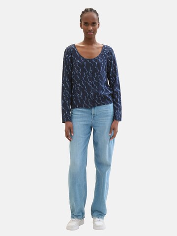 TOM TAILOR DENIM Blouse in Blue