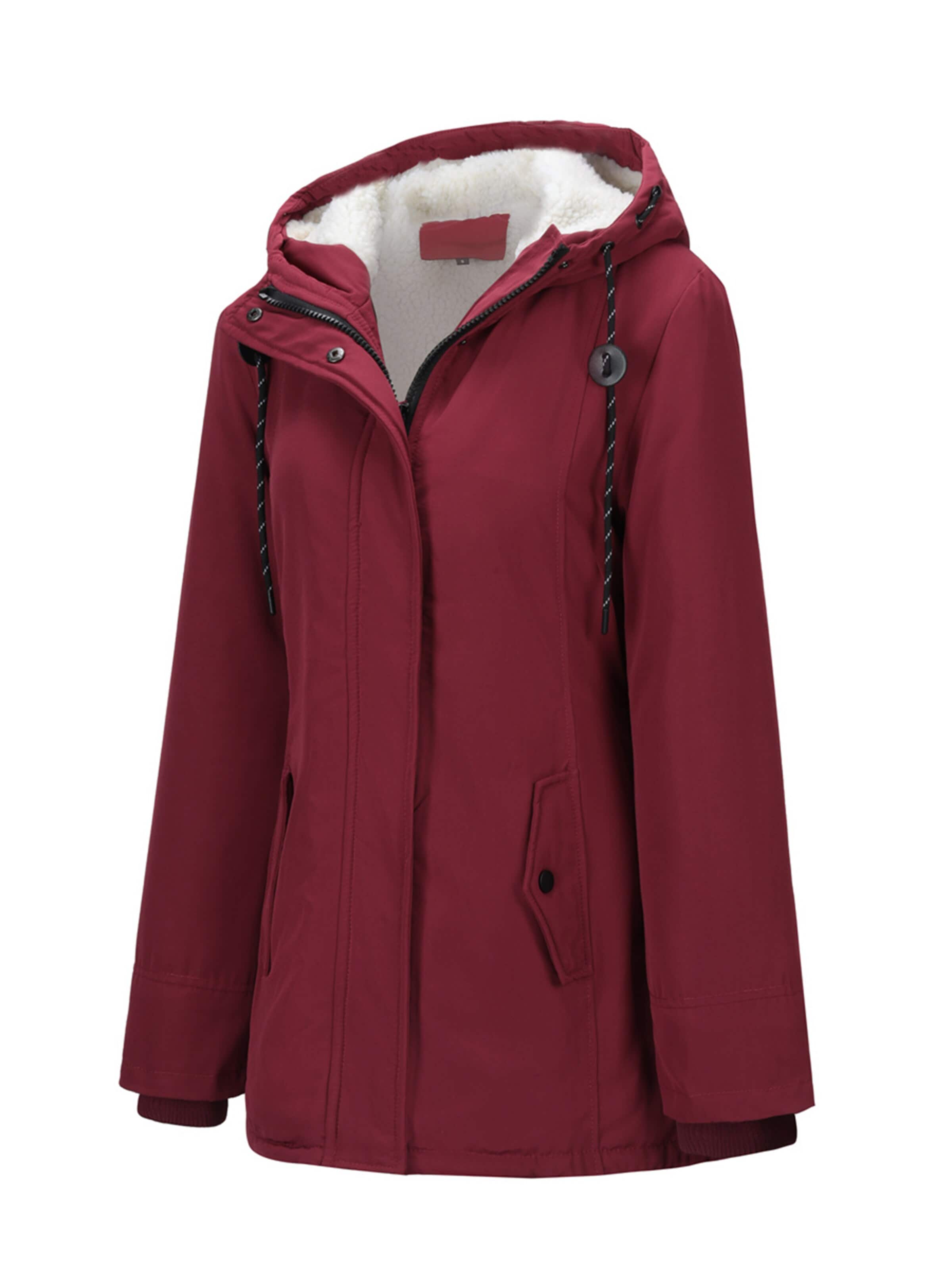YOUTHUP Winter Jacket in Red