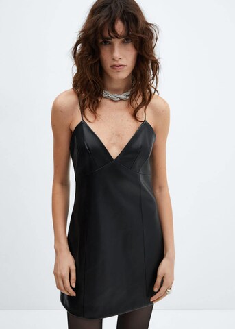 Robe 'Lila' MANGO en noir : devant