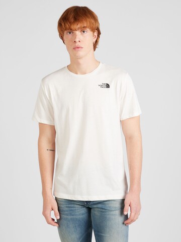 T-Shirt fonctionnel 'FOUNDATION GRAPHIC' THE NORTH FACE en blanc : devant