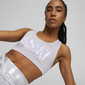 PUMA - Soutien Bustier Soutien de desporto em branco: frente