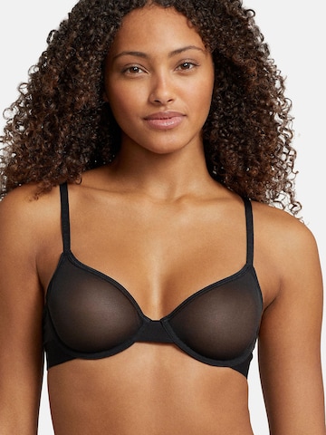 Polo Ralph Lauren Balconette Bra ' UNLINED DEMI BRA ' in Black: front