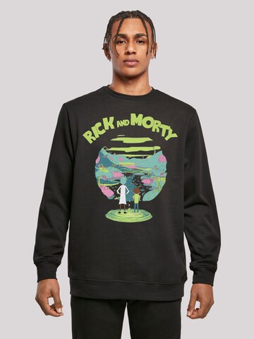 Sweat-shirt F4NT4STIC en noir : devant