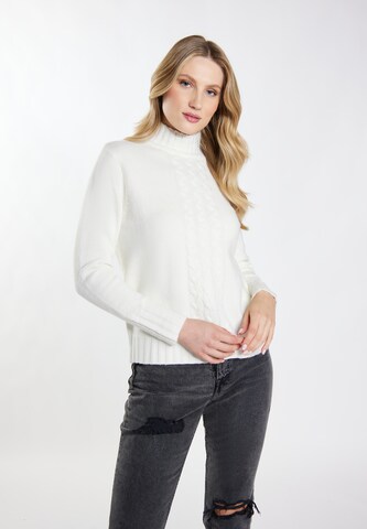 DreiMaster Vintage Sweater in White: front