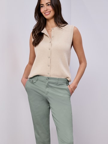 STREET ONE Regular Hose in Grün