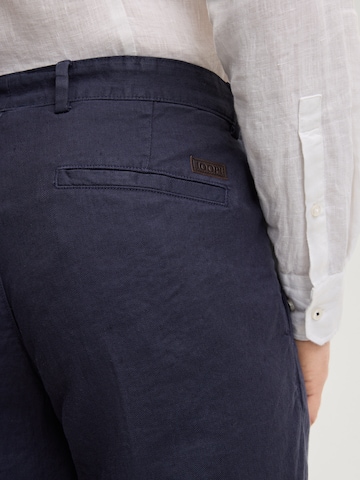 JOOP! Loosefit Bundfaltenhose 'Lexter' in Blau