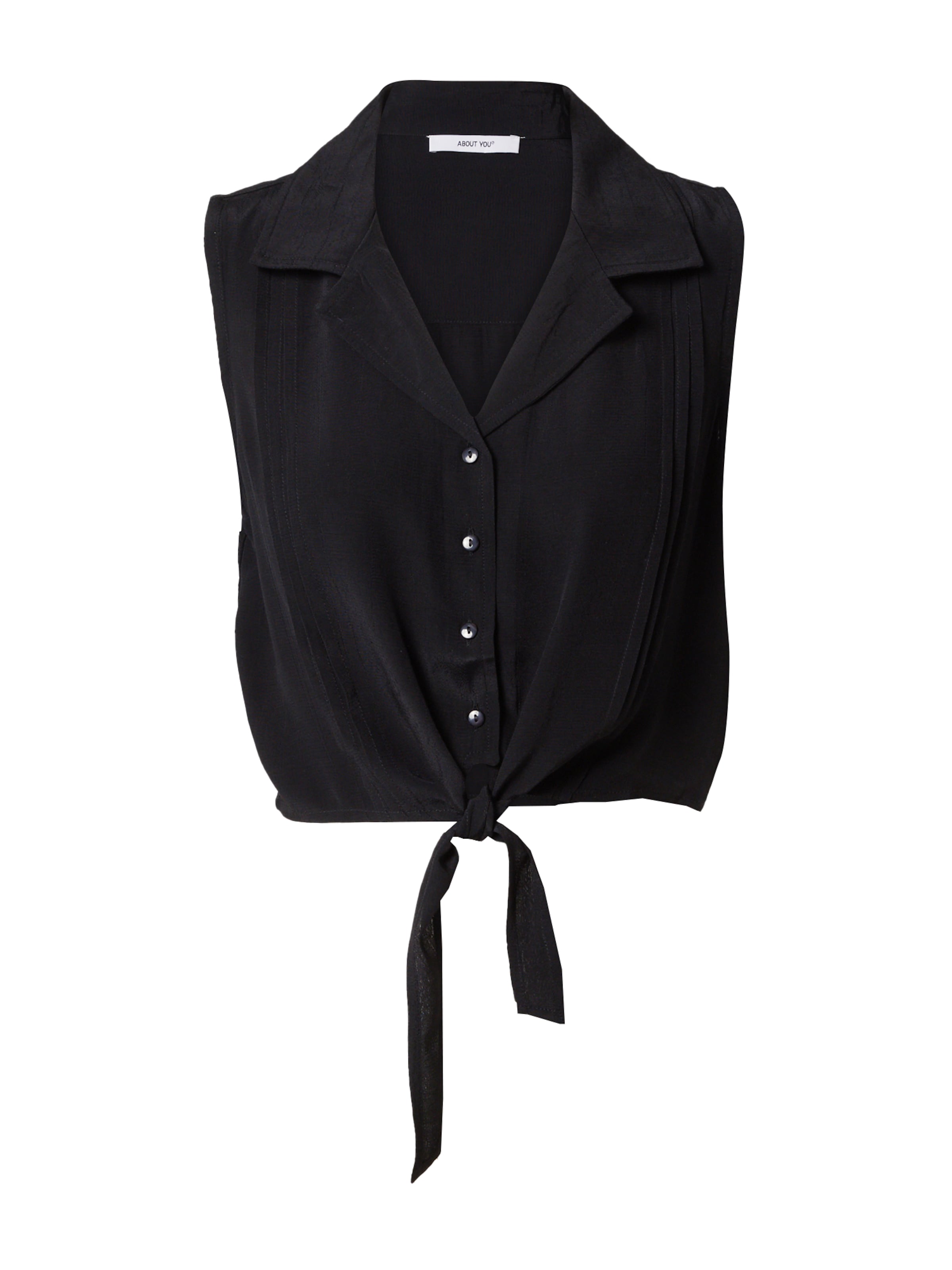 juoda ABOUT YOU Palaidinė 'Vicky Shirt': priekis