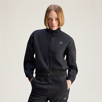 ADIDAS BY STELLA MCCARTNEY Sportsweatjacke in Schwarz: Vorderseite