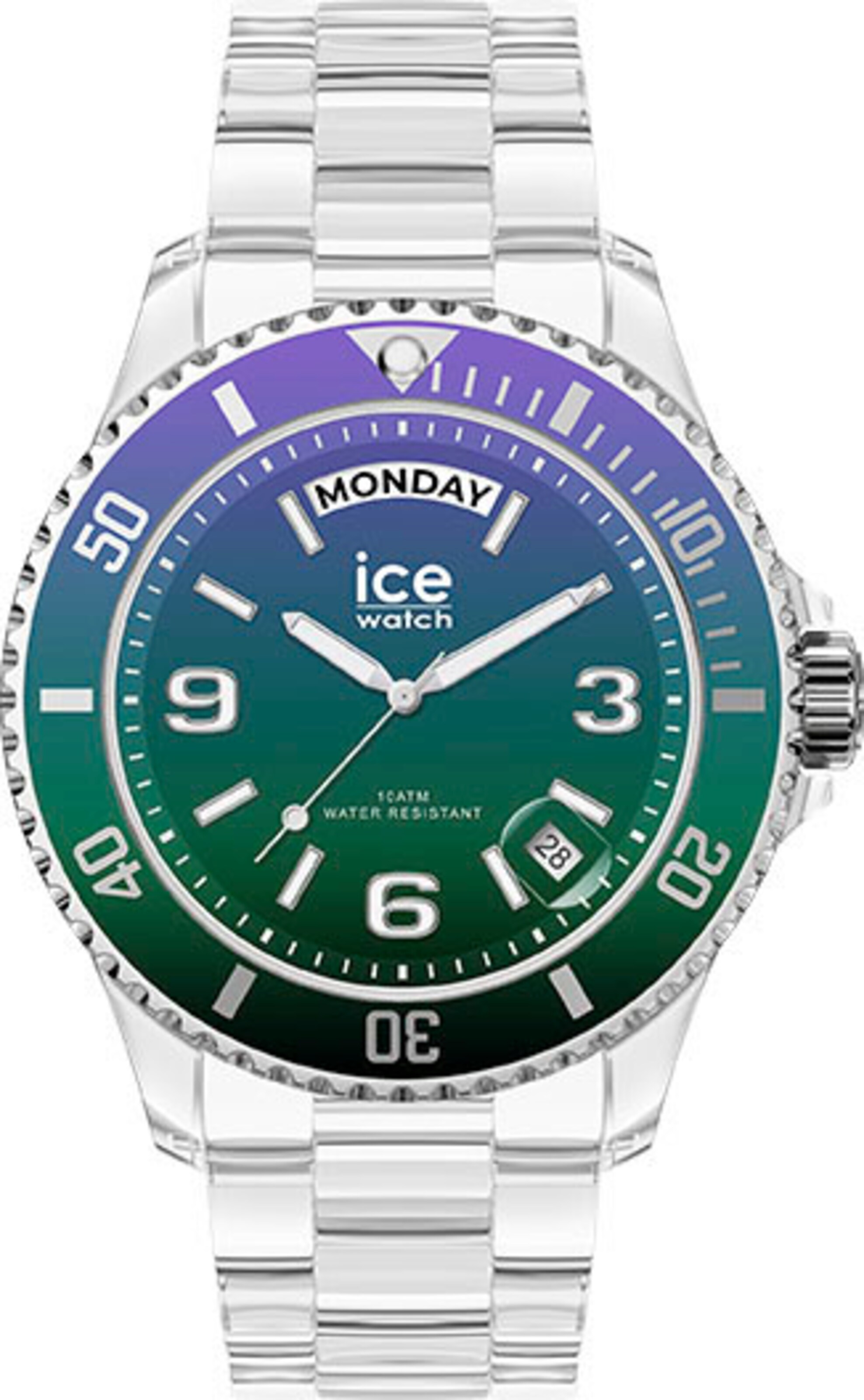 ICE WATCH Analoguhr in Silber: Vorderseite