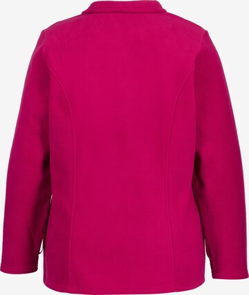 Ulla Popken Fleece Jacket in Pink