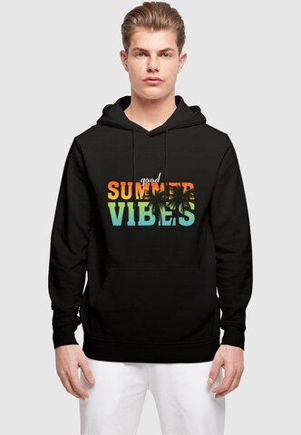 Merchcode Sweatshirt 'Good Summer Vibes' in Schwarz: Vorderseite