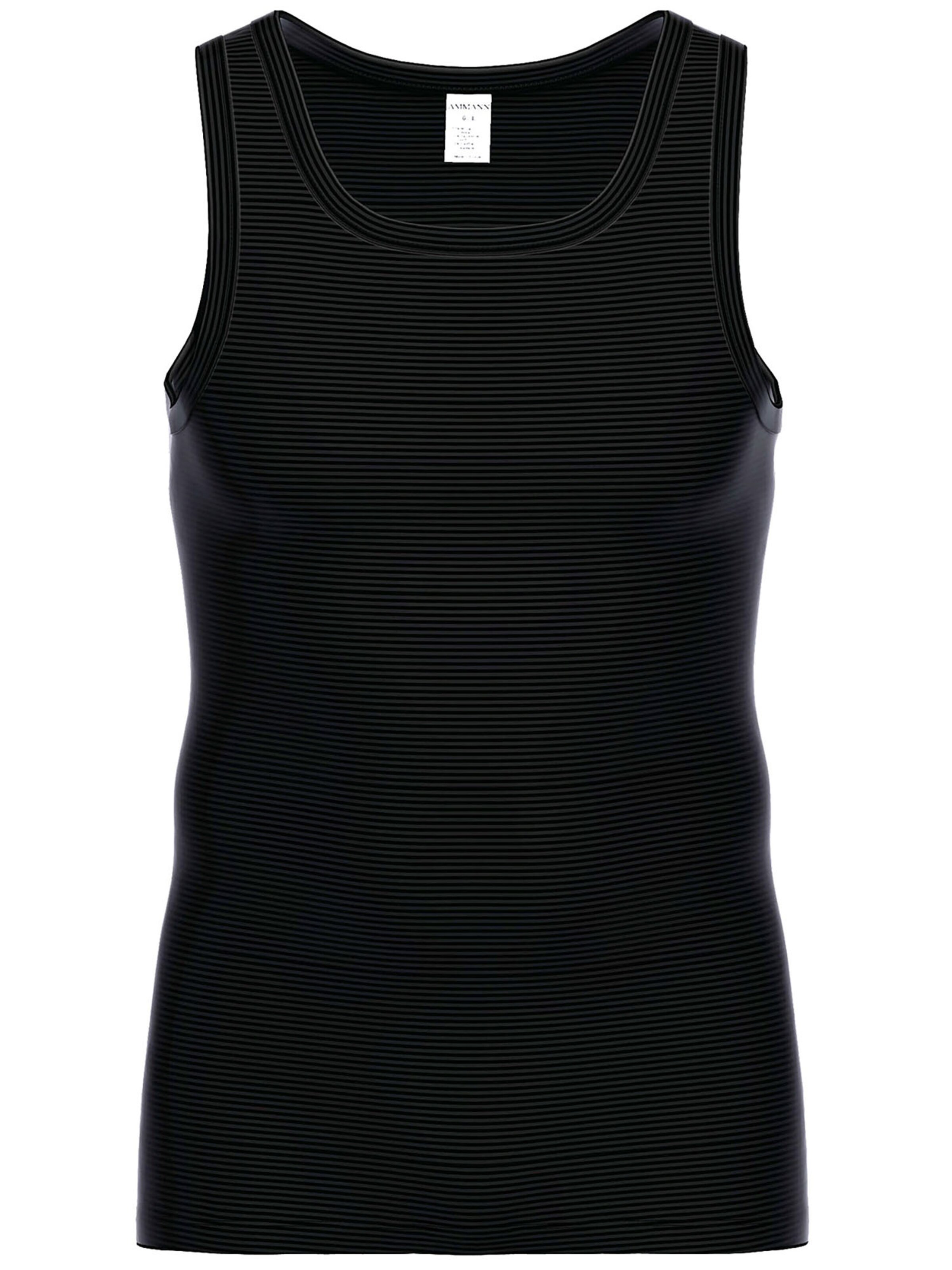 Ammann Undershirt 'Day Modern / Cotton & More' in Black: front