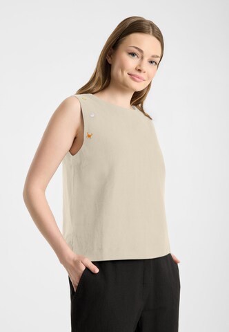 Frieda & Freddies NY Blusenshirt in Beige: Vorderseite