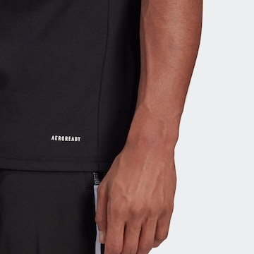 ADIDAS SPORTSWEAR - Camisa funcionais 'Tiro 21' em preto