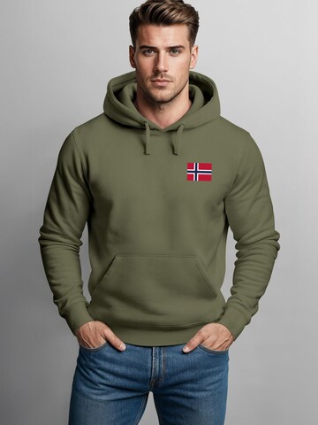 Neverless Sweatshirt 'Norwegen' in Green