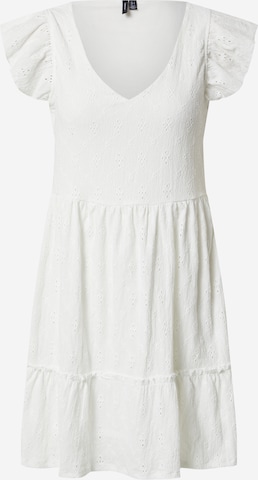 VERO MODA - Vestido 'ANGIE' en blanco: frente