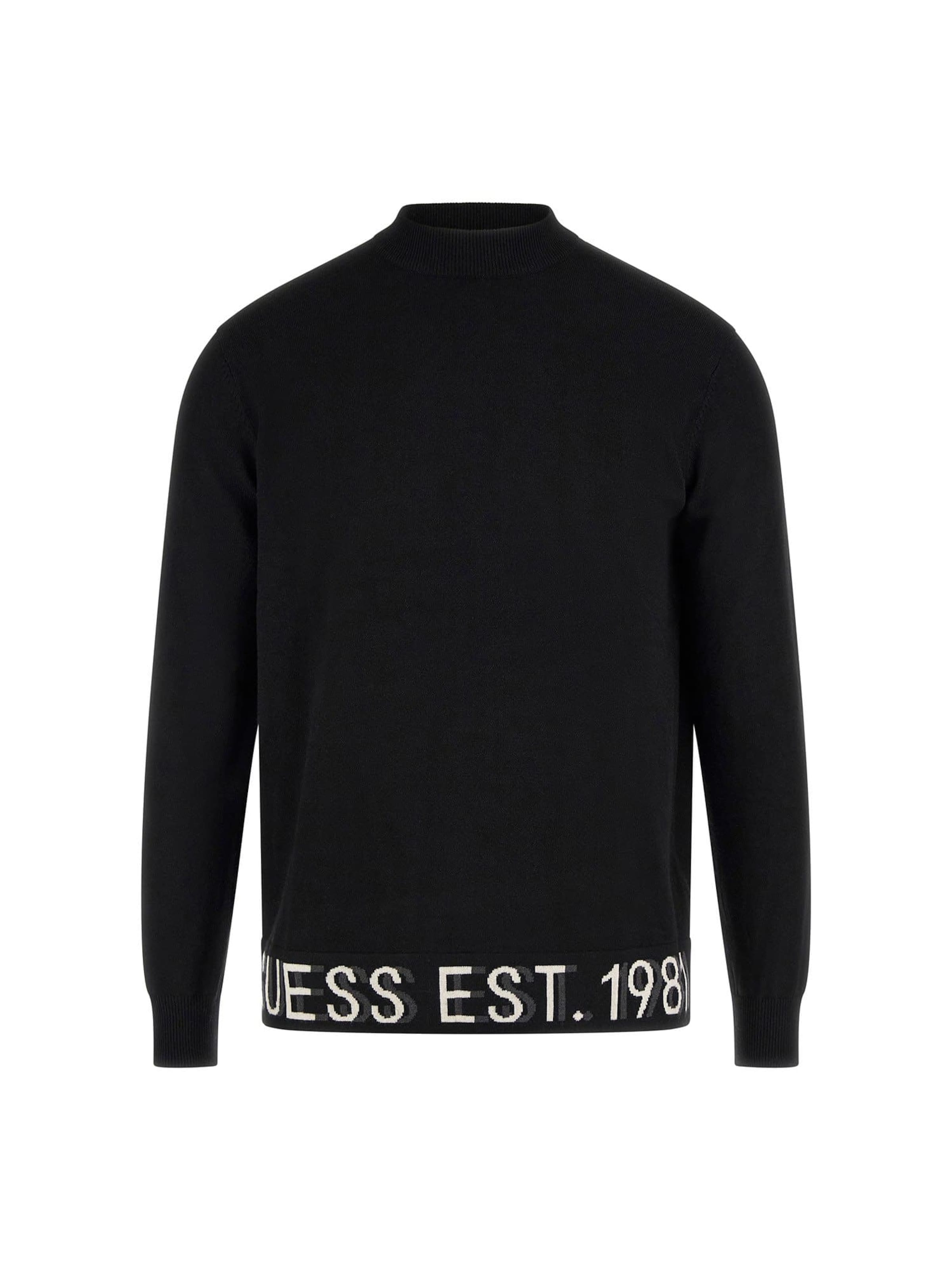 GUESS Pulover 'Alf' | črna barva: sprednja stran