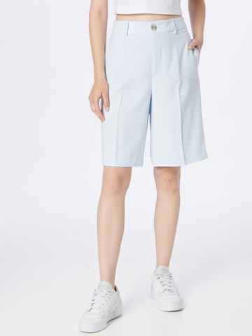 MOS MOSH Wide leg Pleated Pants in Blue: front
