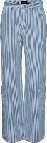 VERO MODA Loose fit Cargo jeans 'Ane' in Blue: front