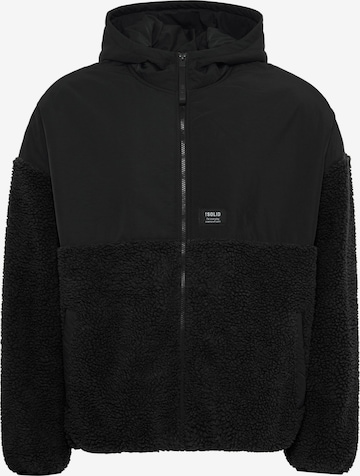 !Solid Fleece Jacket 'Mark' in Black: front