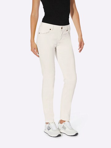 regular Jeans di heine in beige: frontale