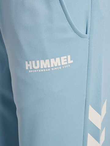 Hummel Tapered Sportbroek 'Legacy' in Blauw