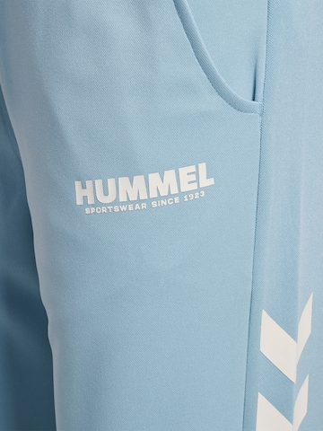 Hummel Tapered Sportbroek 'Legacy' in Blauw