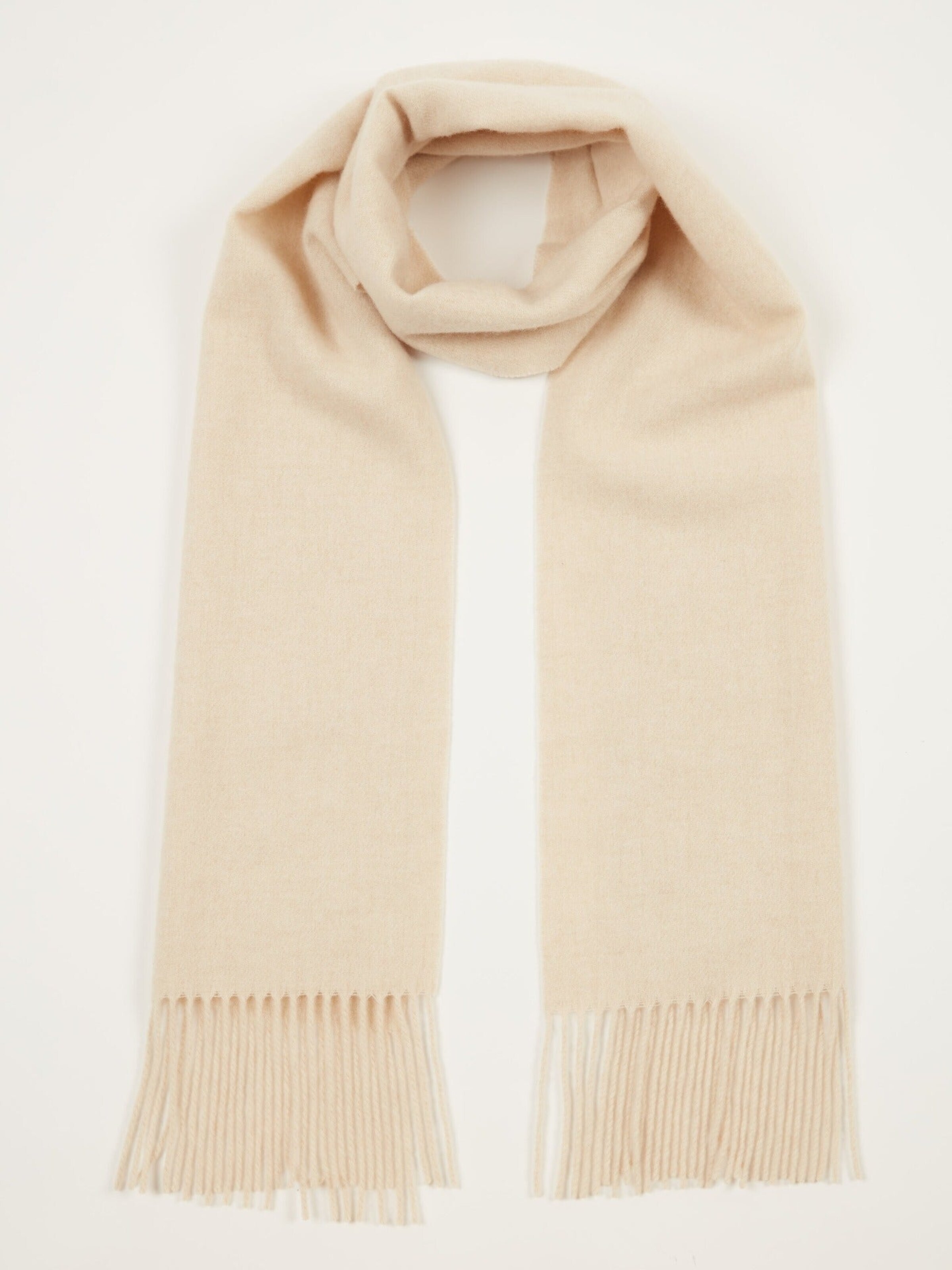 Écharpe 'Unisex Cashmere Fringed Scarf' GOBI Cashmere en beige : devant