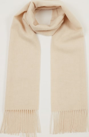 Écharpe 'Unisex Cashmere Fringed Scarf' GOBI Cashmere en beige : devant