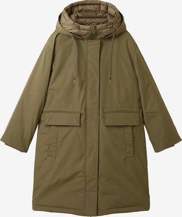 TOM TAILOR Winter Coat in Green: front