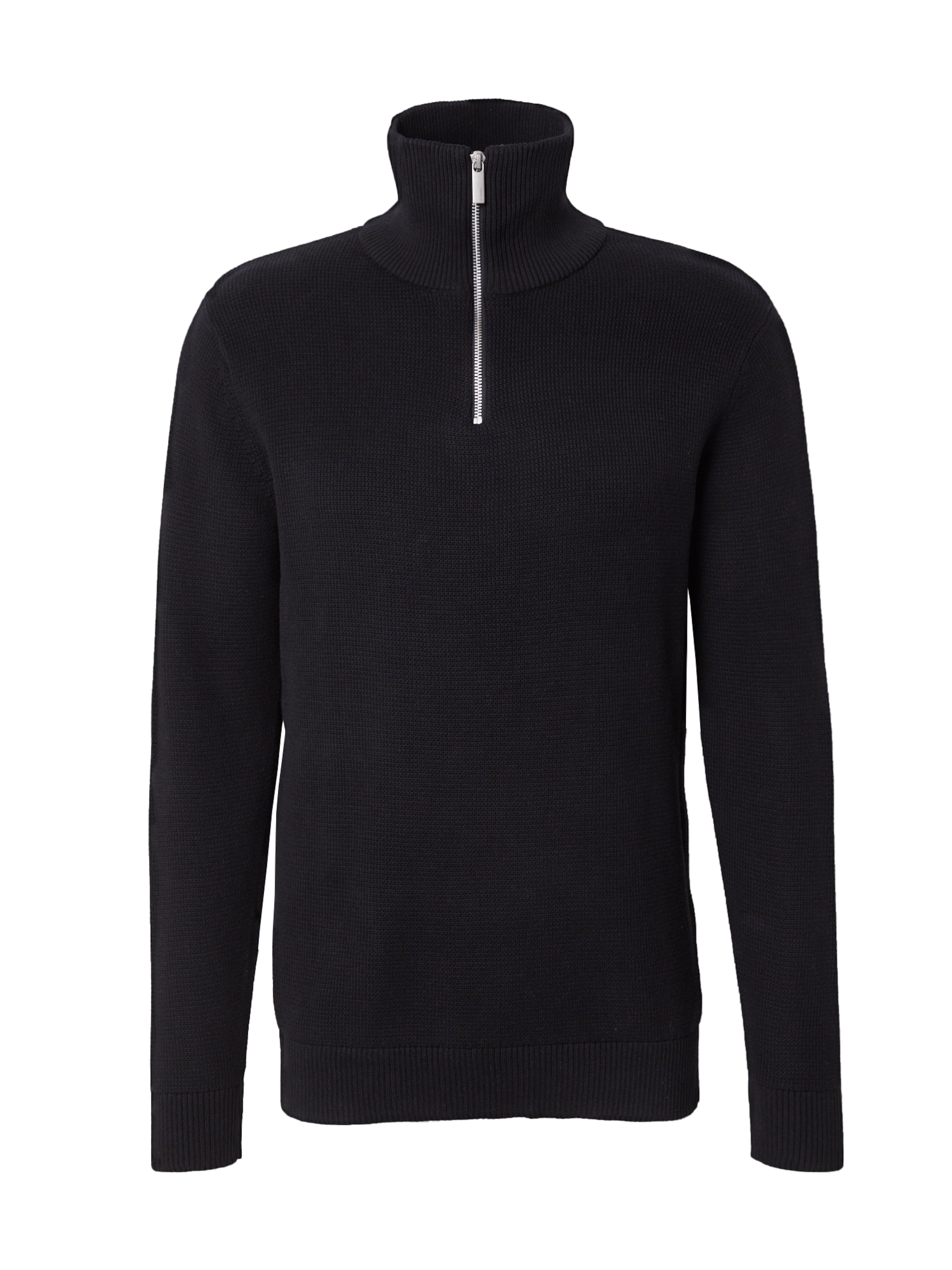 Pull-over 'SLHBORA' SELECTED en noir : devant