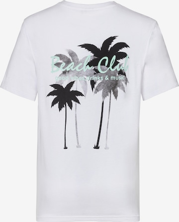 BEACH TIME T-Shirt in Weiß: Vorderseite