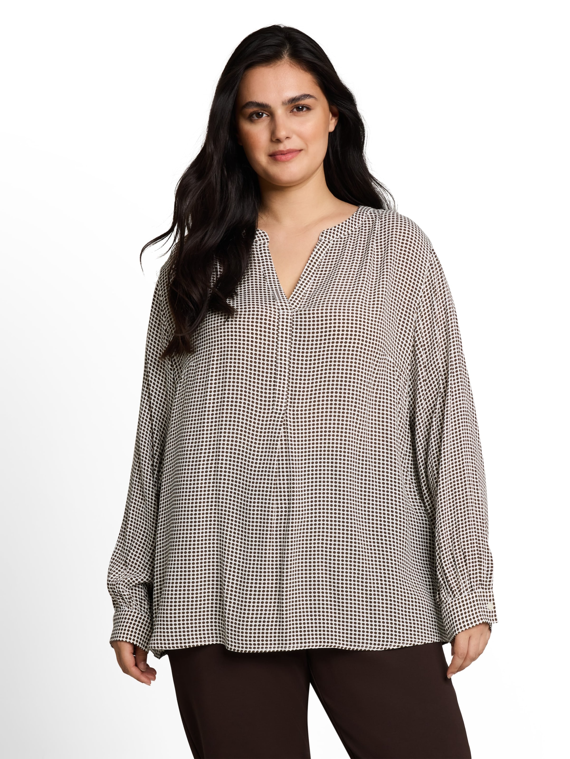 Tom Tailor Women + Bluse in Braun: Vorderseite