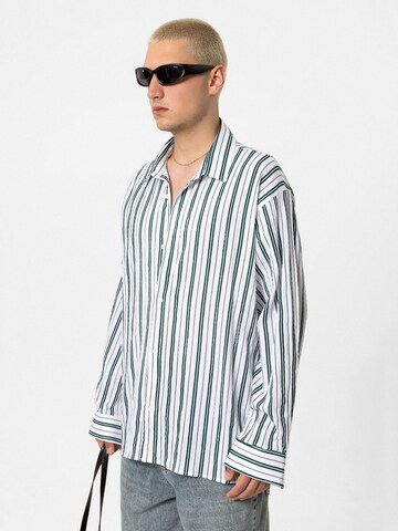 VAMOS CLO - Comfort Fit Camisa 'Blazing Star' em verde