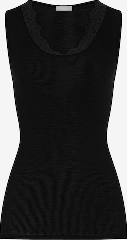Haut ' Woolen Lace ' Hanro en noir : devant