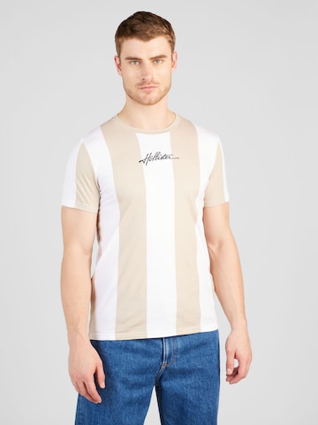 T-Shirt HOLLISTER en beige : devant