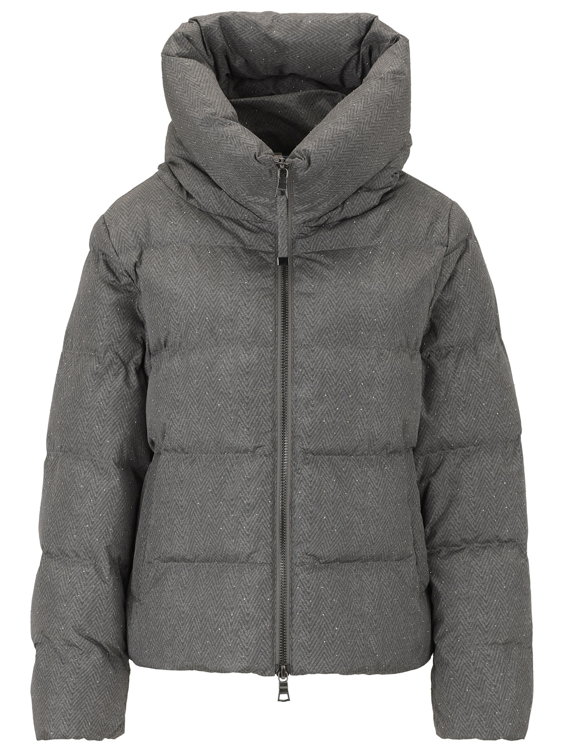 BLONDE No. 8 Steppjacke 'Metz' in Grau: Vorderseite