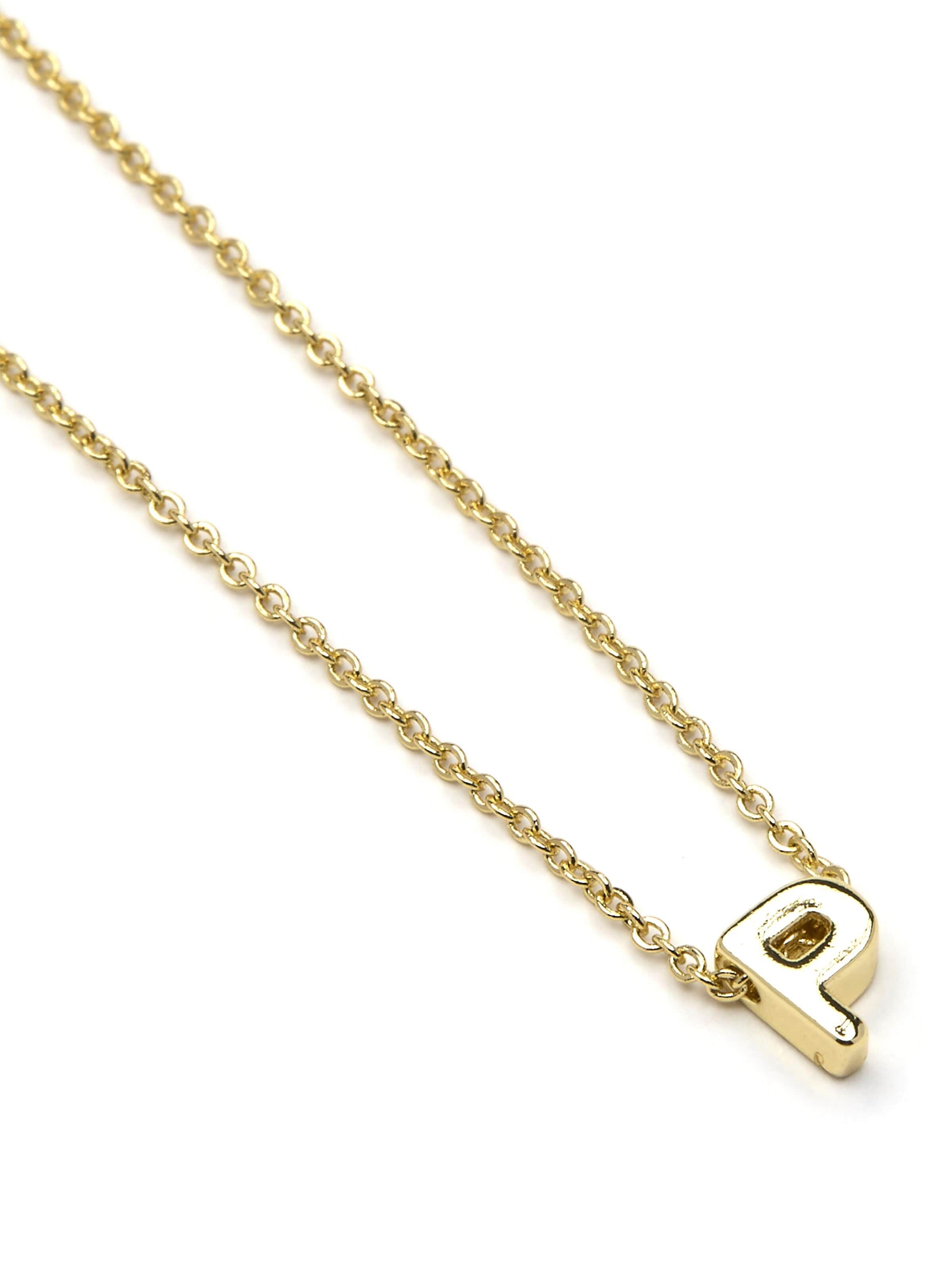 Luxenter Halsband 'P' i guld