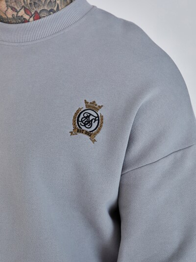 SikSilk Sweat-shirt en noisette / gris, Vue avec produit